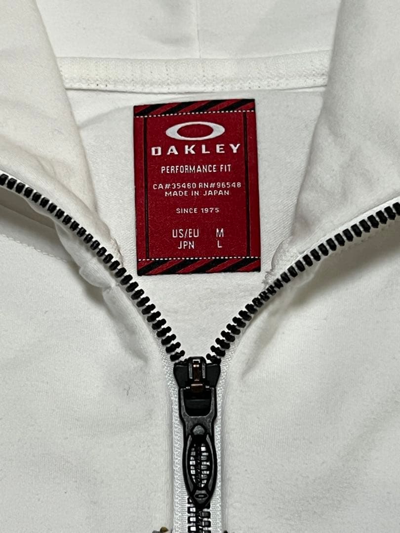 Oakley フルジップパーカー ホワイト
