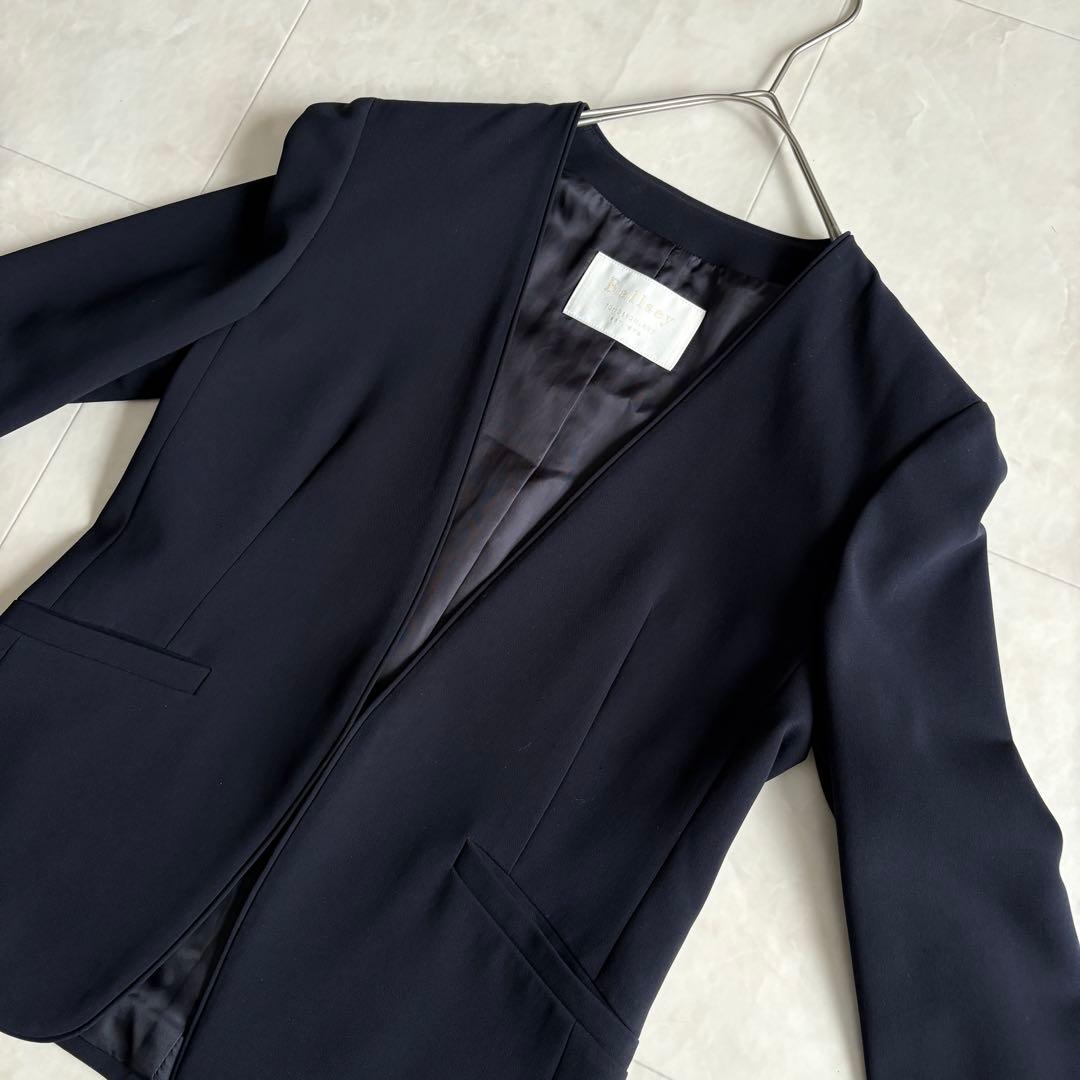 美品✨ Ballsey ドライダブルクロスセットアップ 紺 34 パンツスーツ