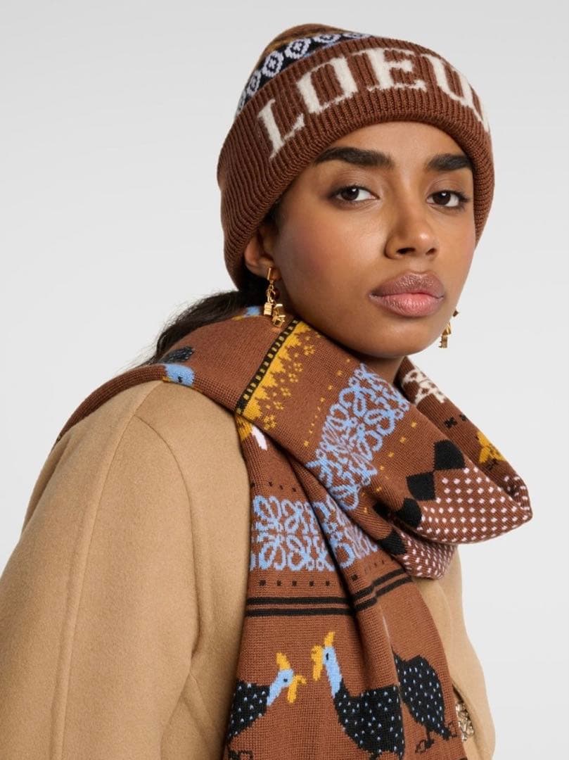 ロエベ　マフラー　マルチカラー