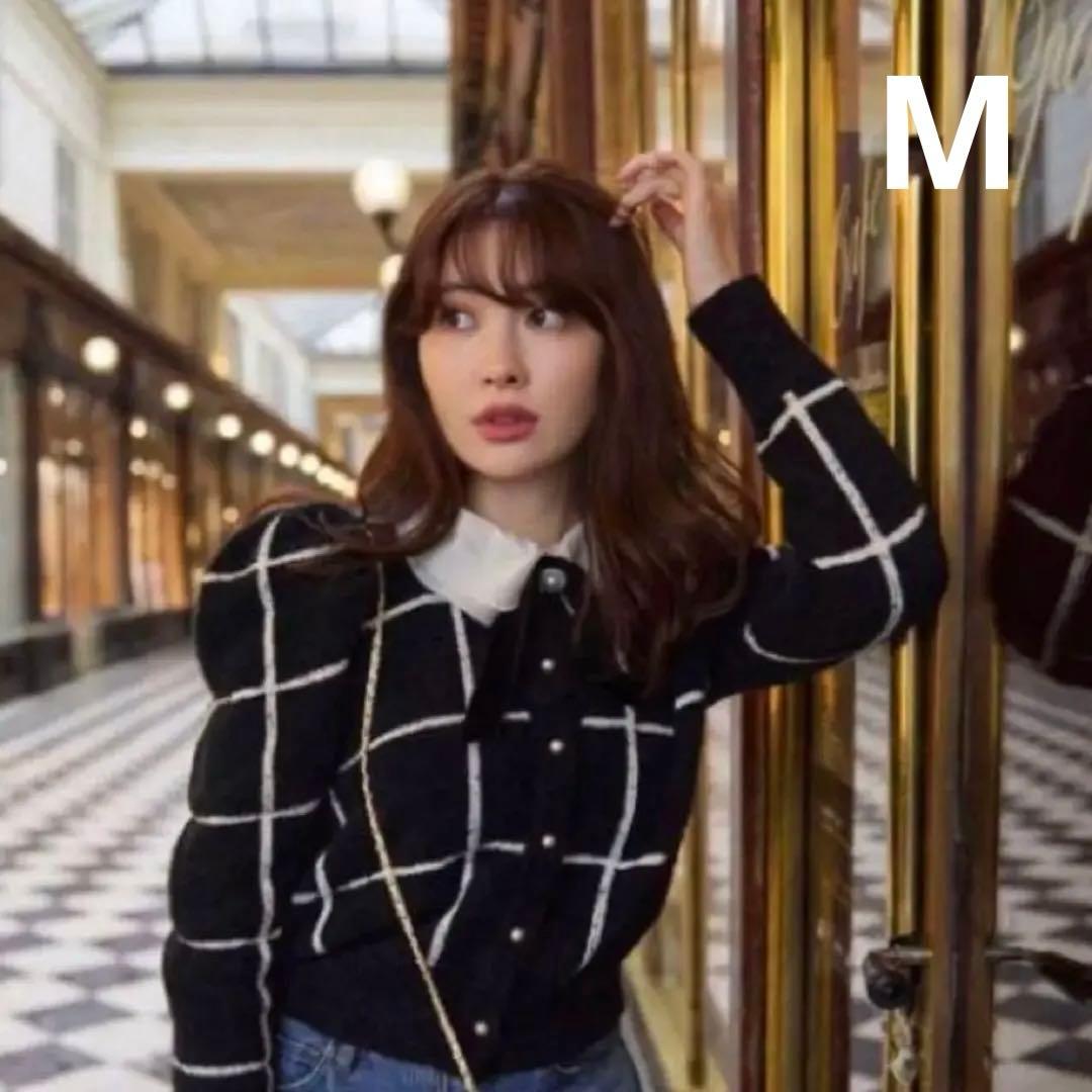 herlipto Crillon Boucle Cardigan 黒　M ニット