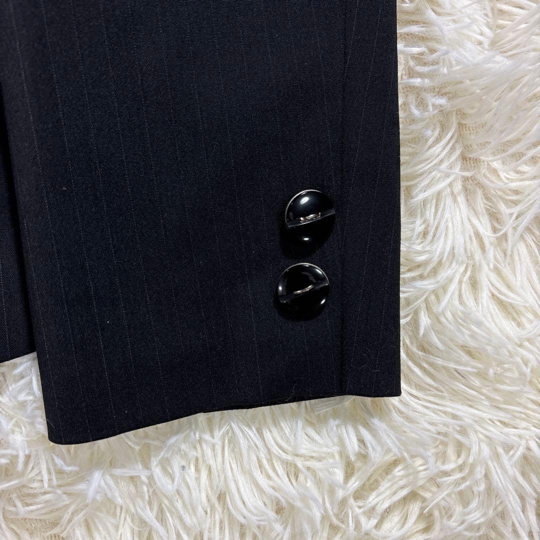 Rifanne リファンネ　スーツセットアップ　13号　ソワール　黒ストライプ