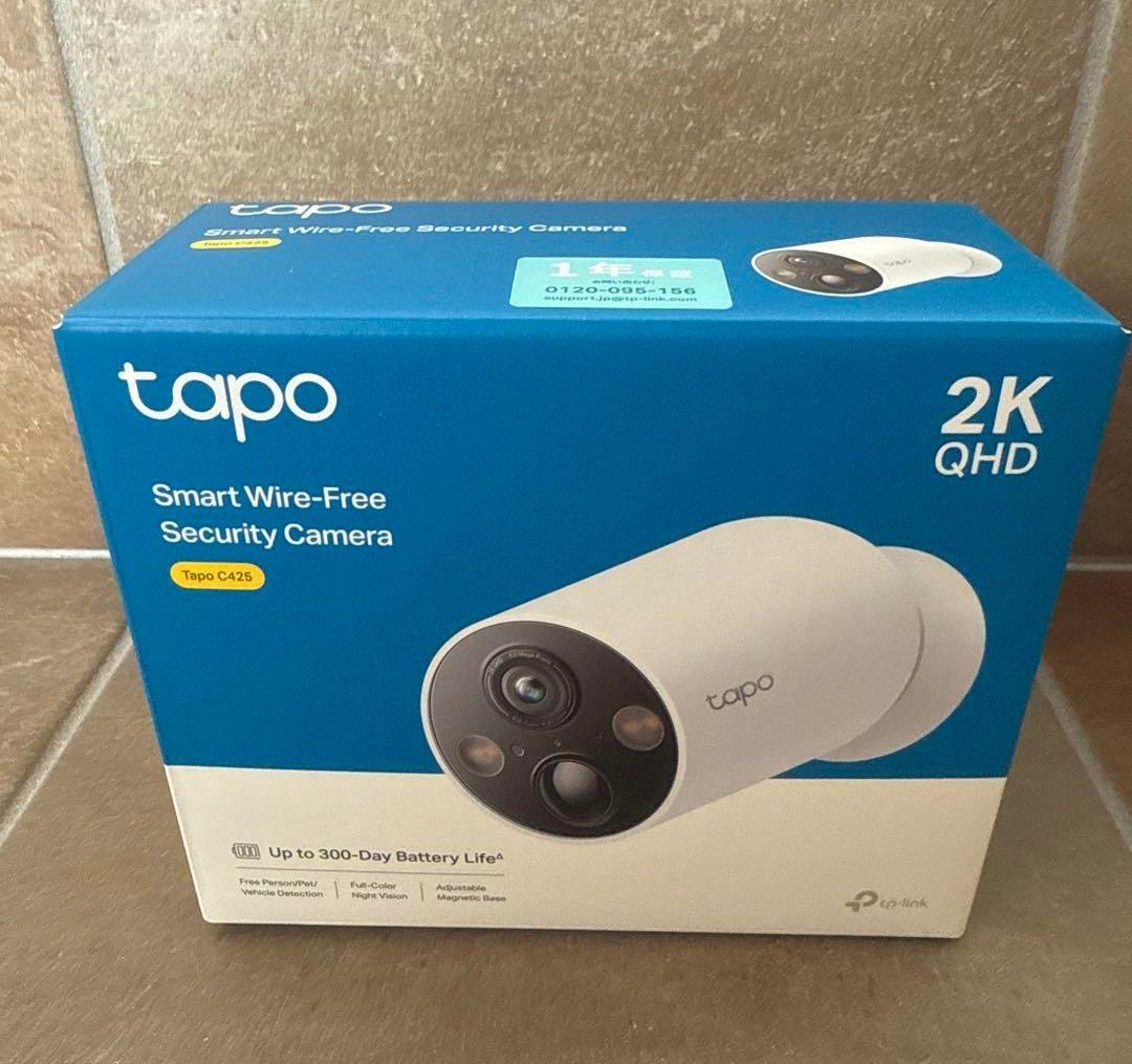 Tapo C425 防犯カメラ + Tapo A200 ソーラーパネルセット