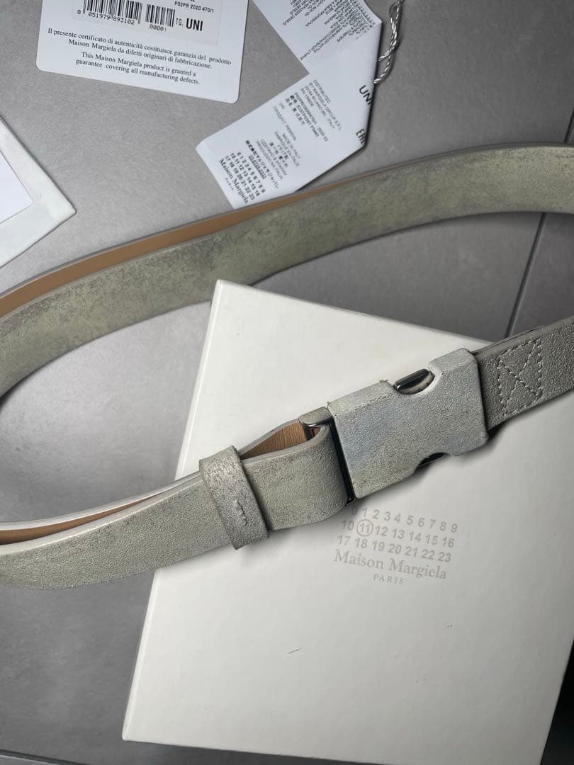 Maison Margiela メゾンマルジェラ レザー ガチャ バックルベルト