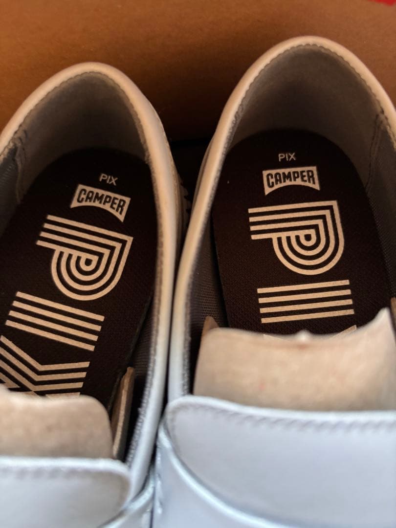 CAMPER PIX ローファー　グレー　23cm 定価27,500円