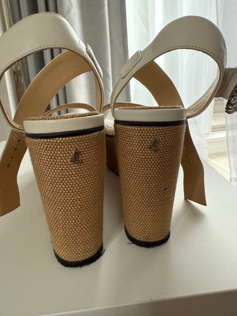 超美品　ジミーチュウ　サンダル　ウェッジソール