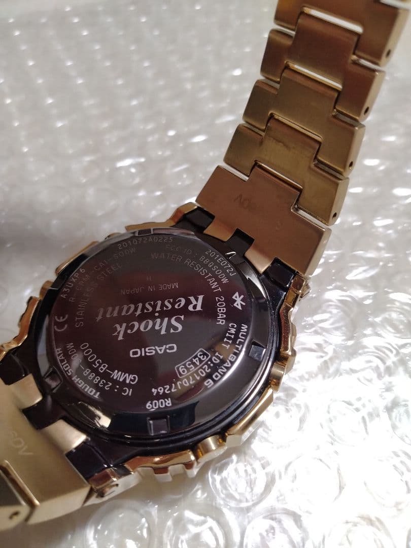 （64）【未使用に近い、極美品】G-SHOCK　GMW-B5000 ゴールド