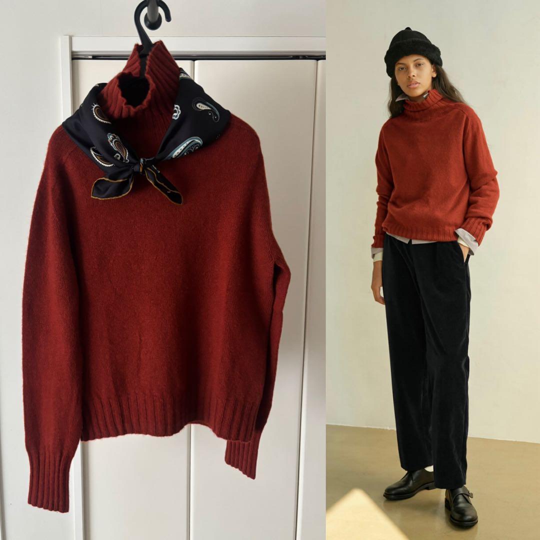 2022AW マーガレットハウエル　カシミヤ100% タートルネック　セーター