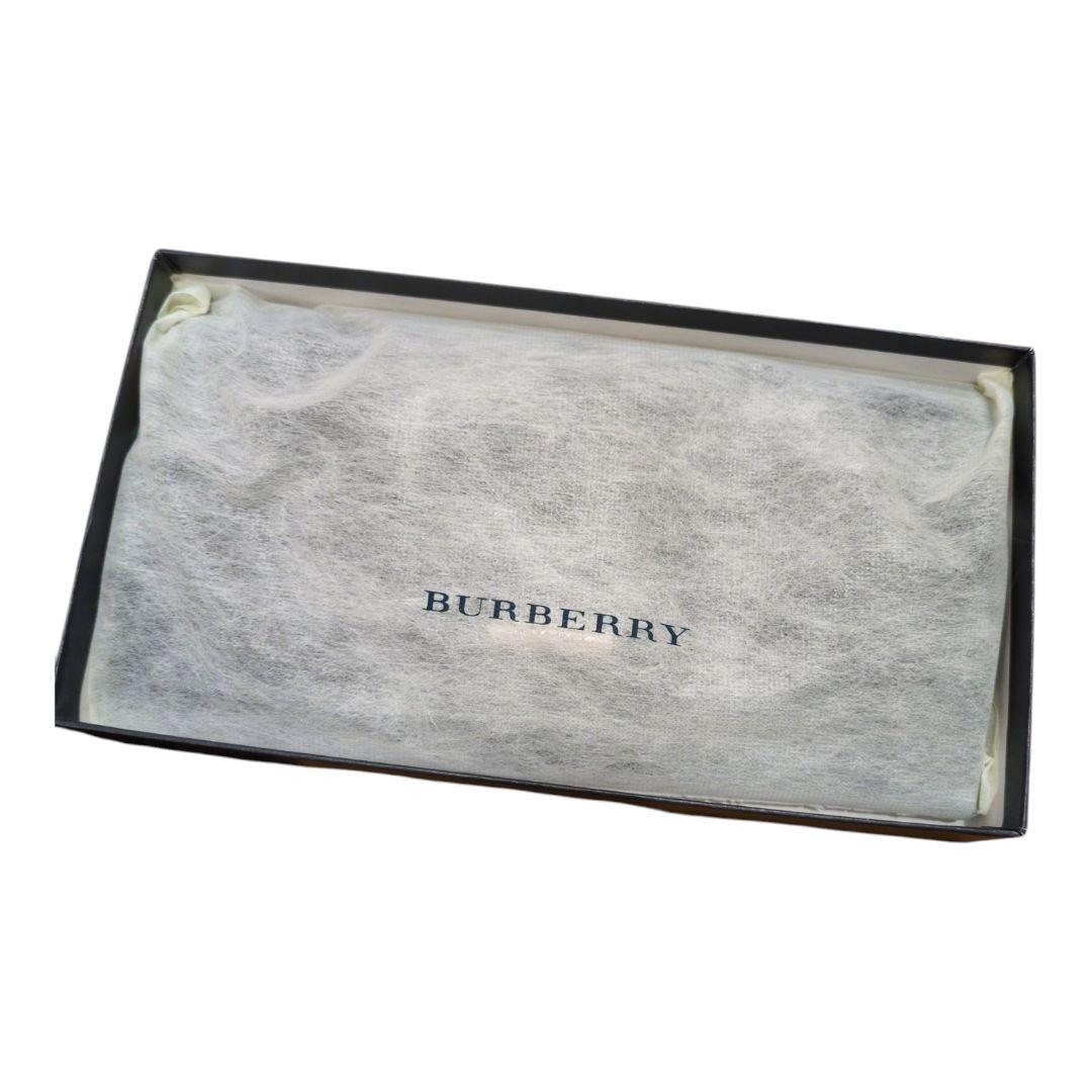 美品 BURBERRY バーバリー 長財布 ノバチェック 黒 ブラック 箱付き