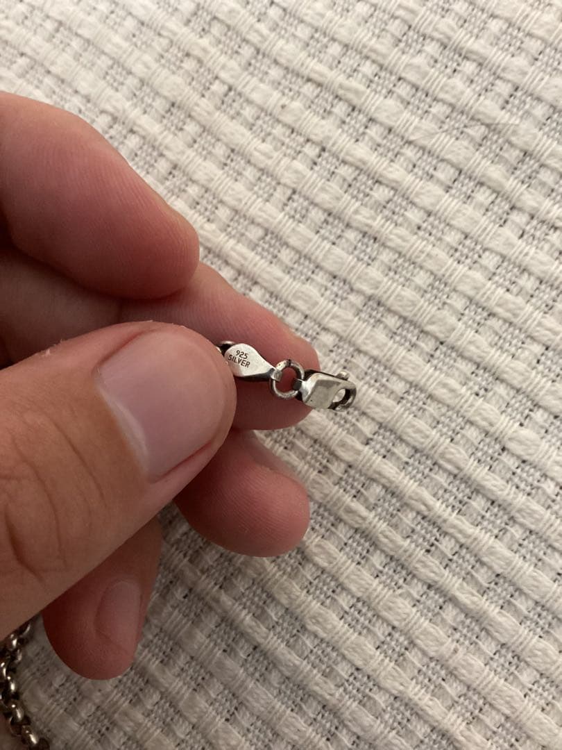 silver925 ロールチェーン4mm幅　45cm