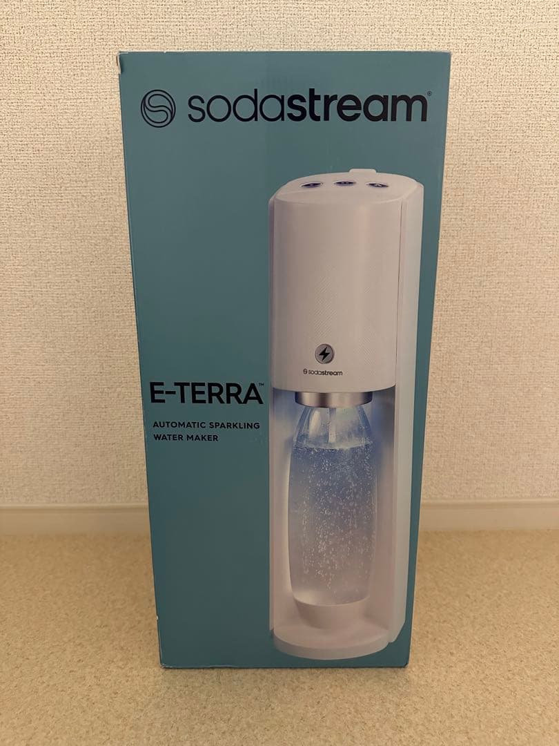 【新品未使用】sodastream E-TERRA 自動炭酸水メーカー　ホワイト