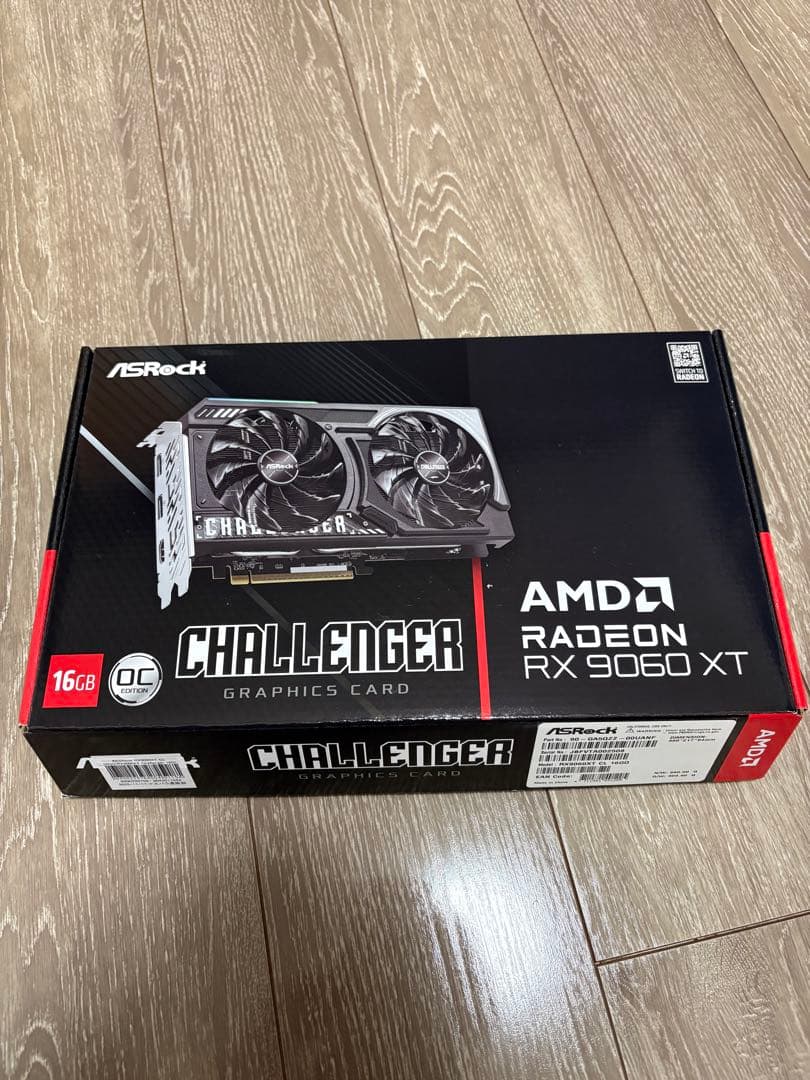 【新品価格上昇につき値上済】RX9060XT 16GB ASROCK 数回使用