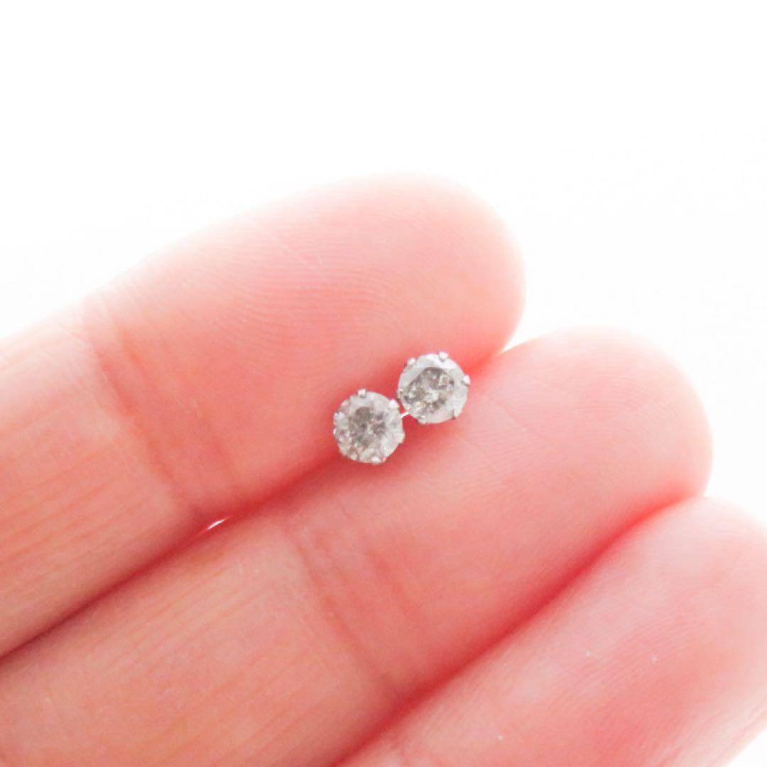 ピ*〜様 【本物保証】Pt900 天然ダイヤモンド 各0.2ct ピアス　新品