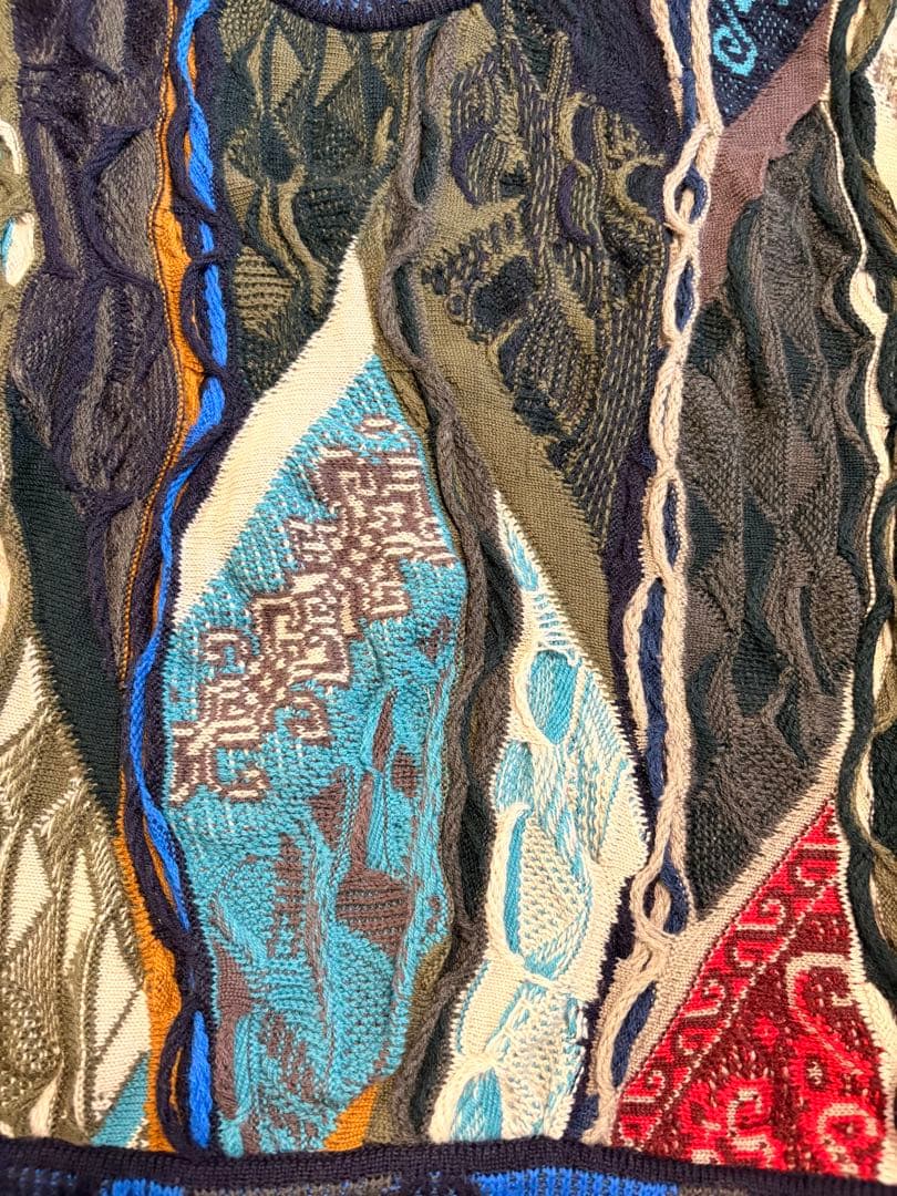 COOGI（クージー）ウール 3Dニット セーター 立体 マルチカラー