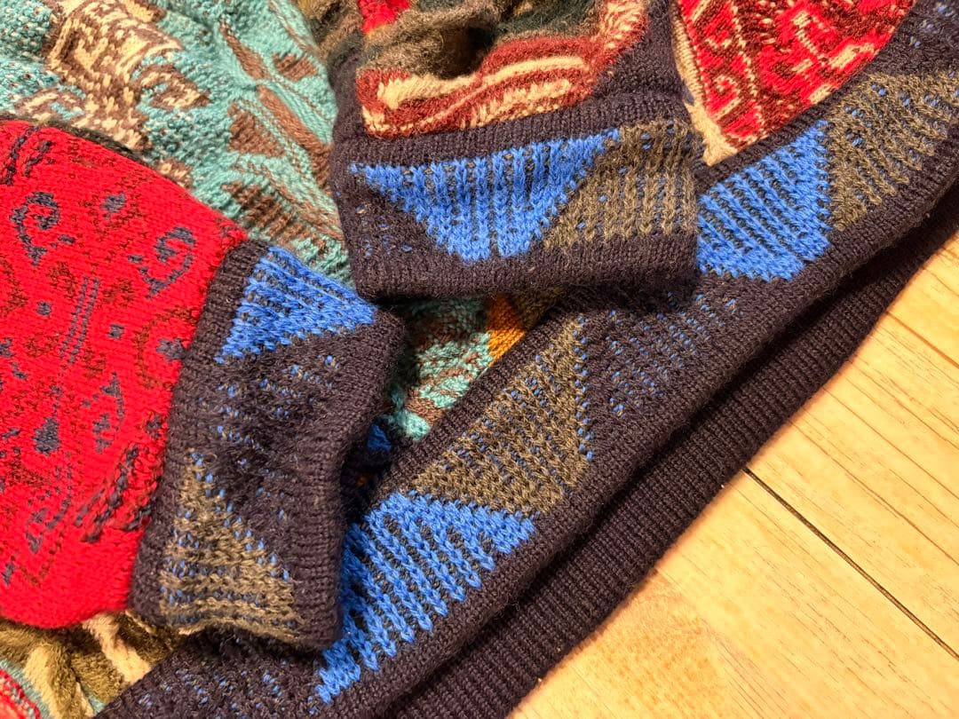 COOGI（クージー）ウール 3Dニット セーター 立体 マルチカラー