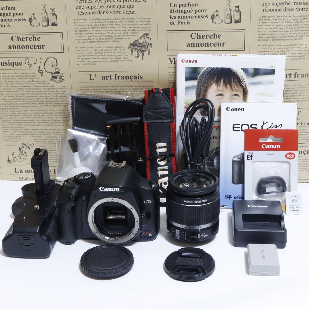 ☆スマホに送れる一眼レフ☆WiFi☆ キャノンEOS Kiss X2ISセット