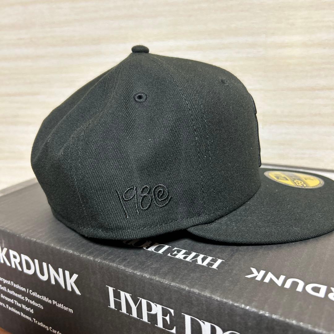 【完売品】STUSSY NEW ERA ニューエラ キャップ 黒黒 7 1/4