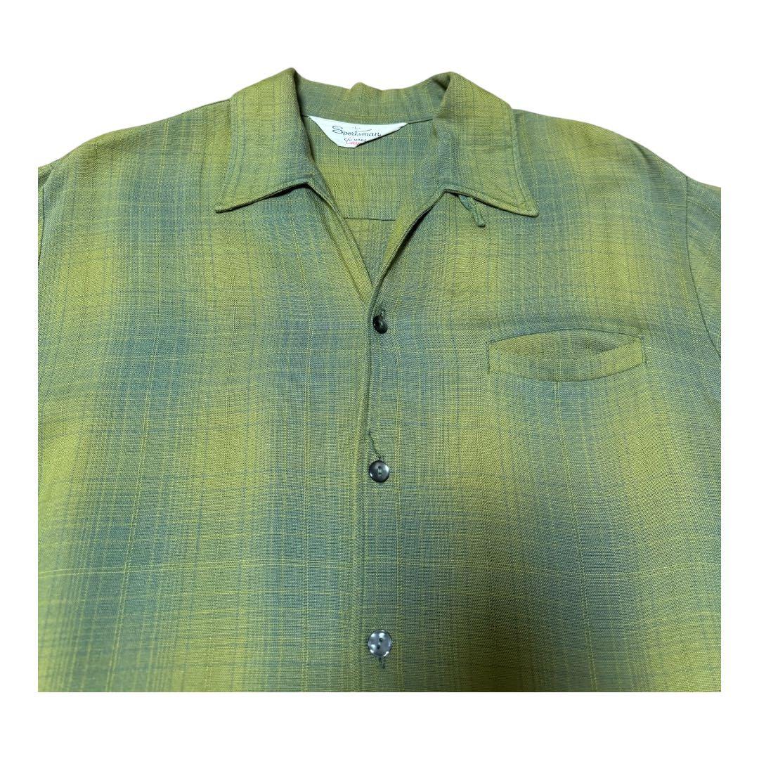 50〜60s sportsman オンブレレーヨンシャツ S/S ヴィンテージ