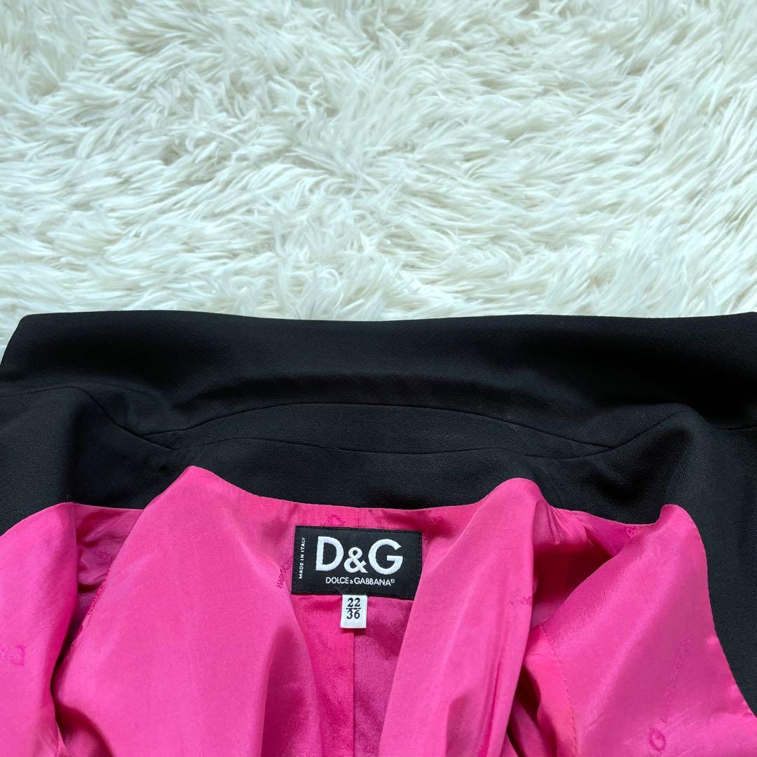 D&G DOLCE & GABBANA ブラックさシングル1Bパンツスーツ