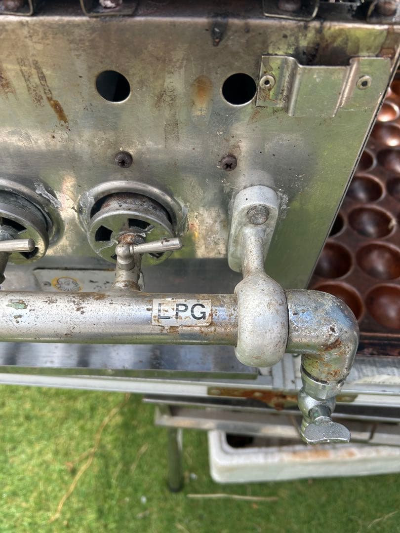 たこ焼き　銅板　プロパンガス　5バーナー