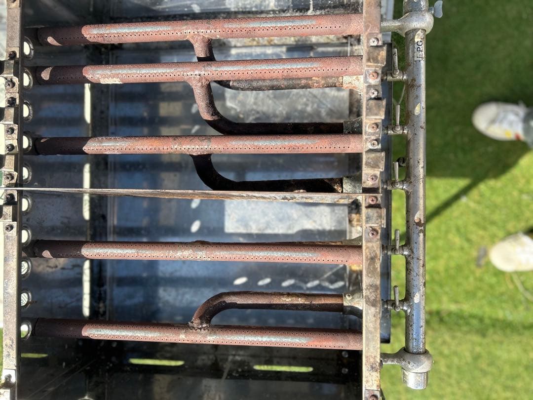 たこ焼き　銅板　プロパンガス　5バーナー