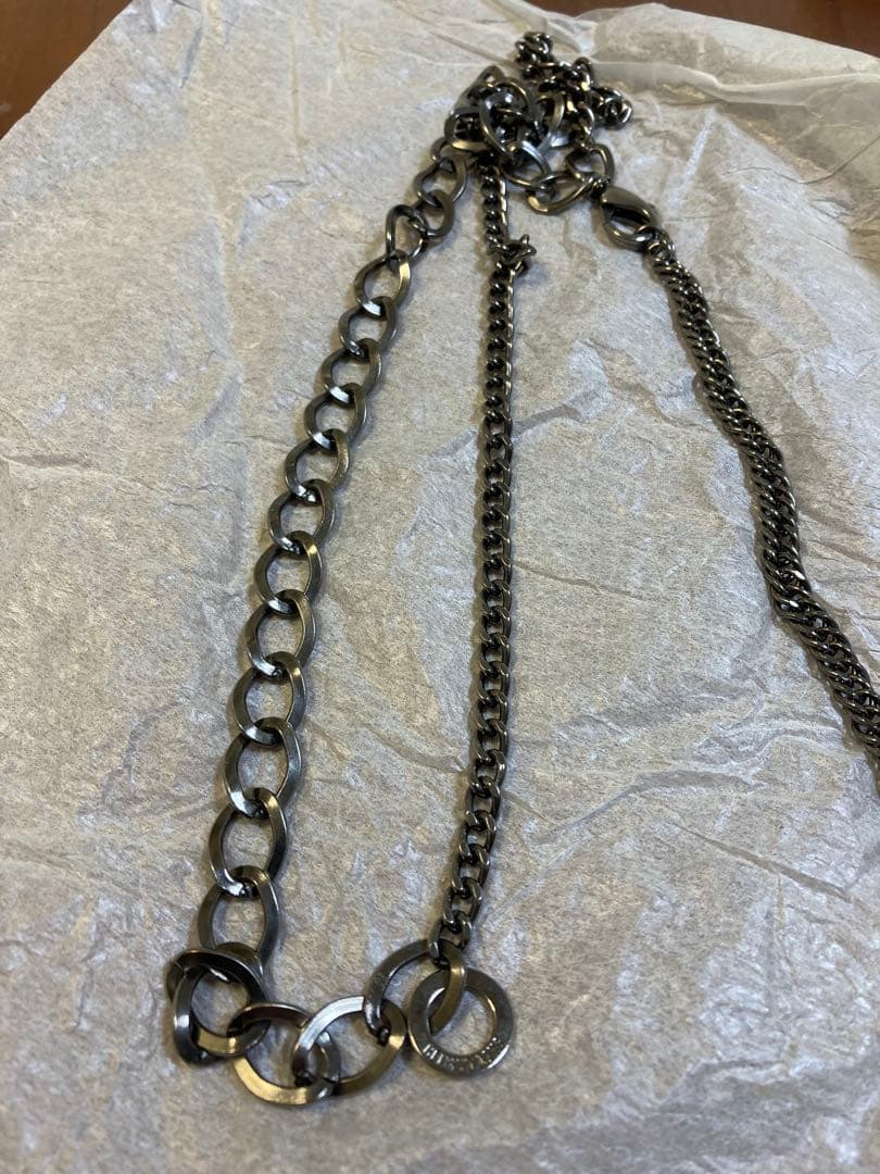 HELMUT LANG ネックレス 全長約57cm ポーチ付き