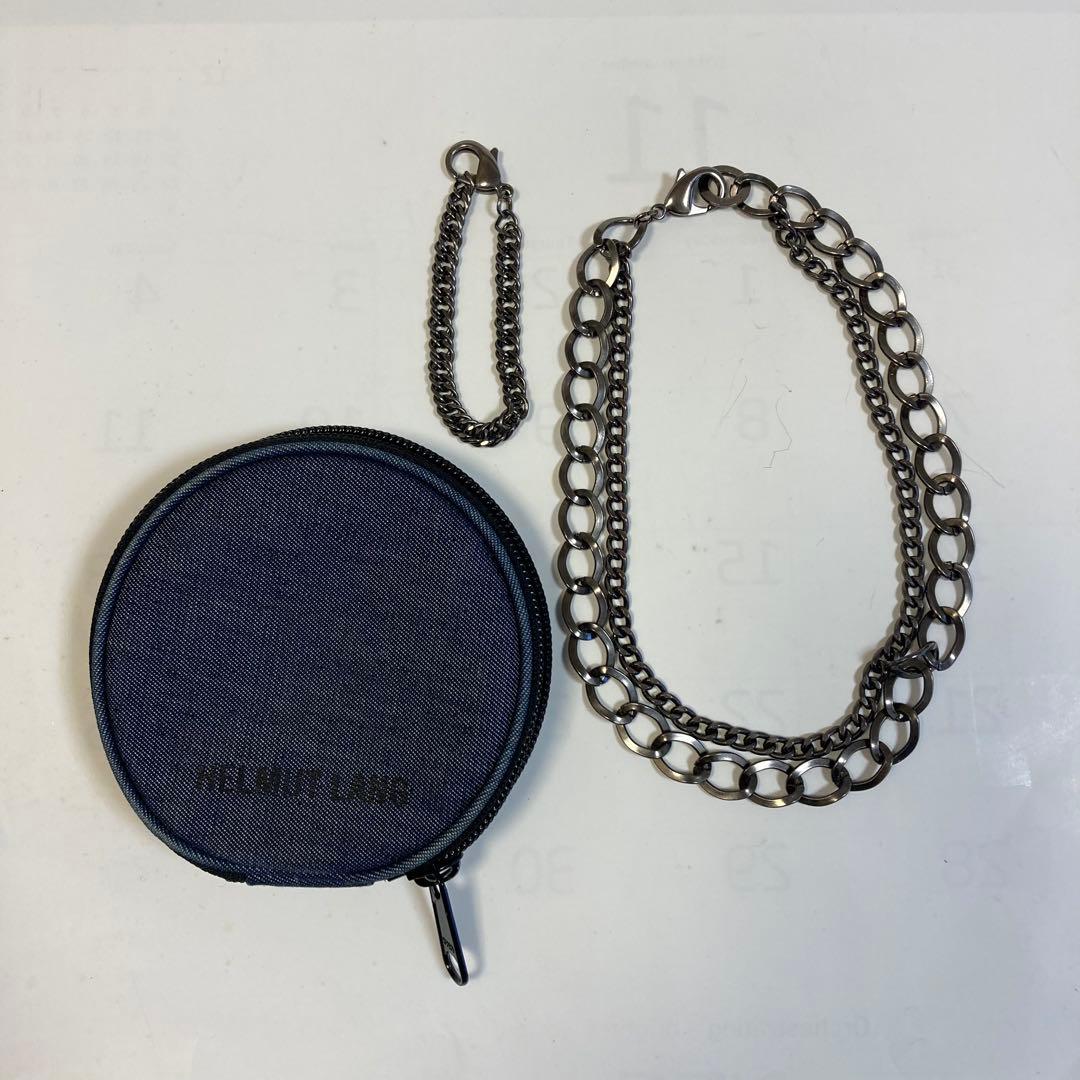 HELMUT LANG ネックレス 全長約57cm ポーチ付き