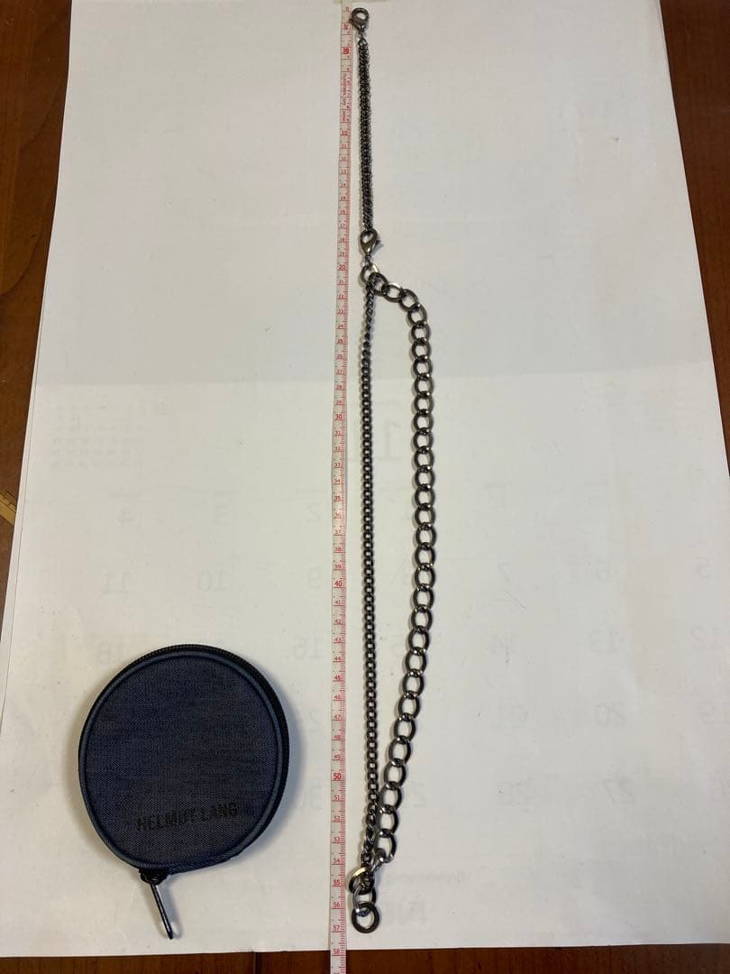 HELMUT LANG ネックレス 全長約57cm ポーチ付き