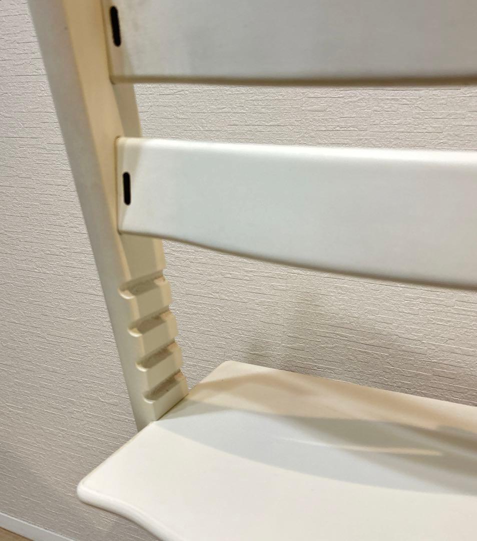 【美品】STOKKE　トリップトラップ　ホワイト　シリアルナンバー4