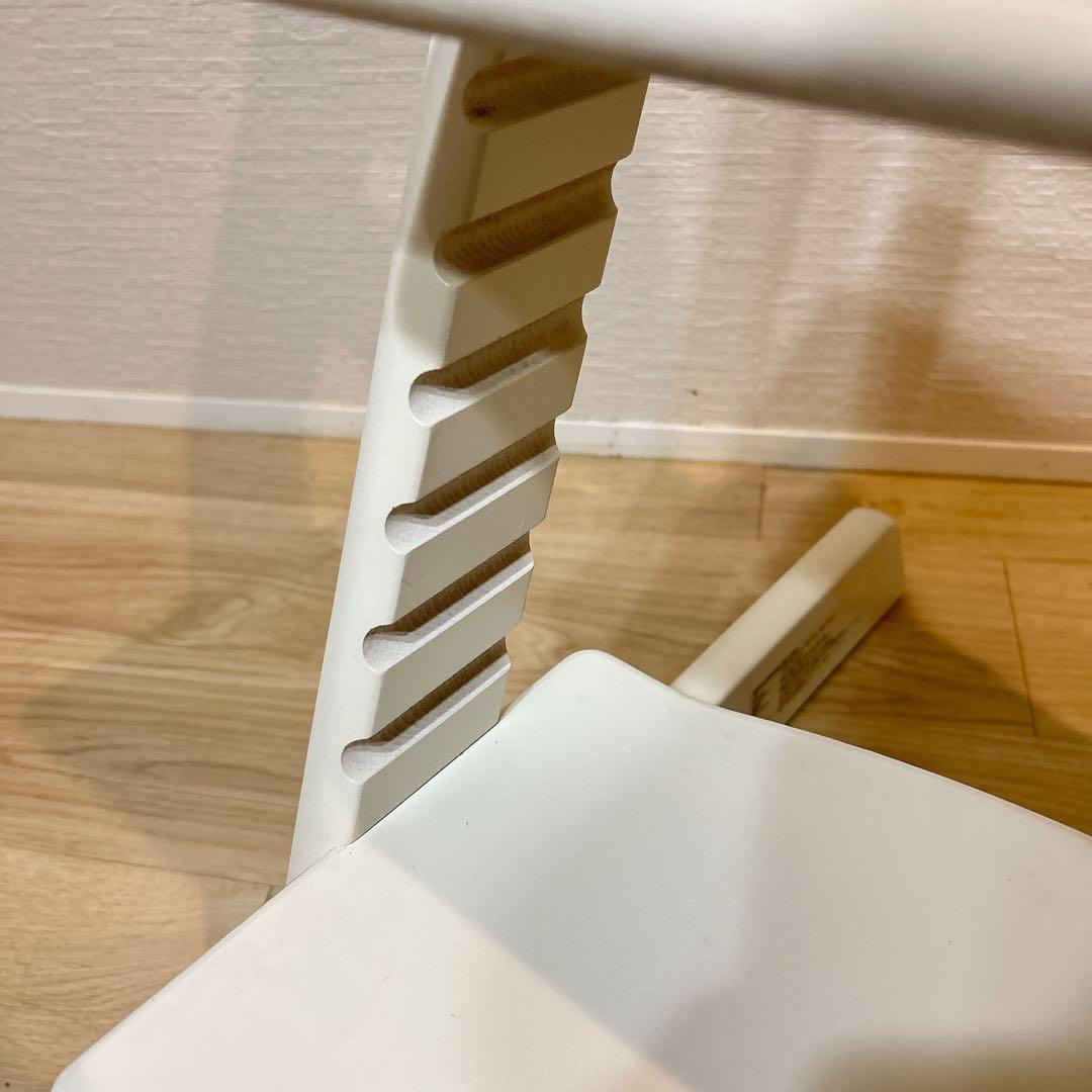 【美品】STOKKE　トリップトラップ　ホワイト　シリアルナンバー4