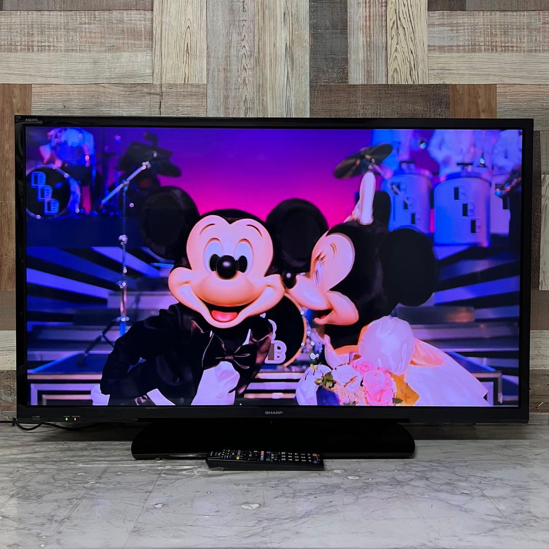 即日受渡❣️全国送料込シャープ40型液晶テレビ 外付けHDD 裏番組録画対応