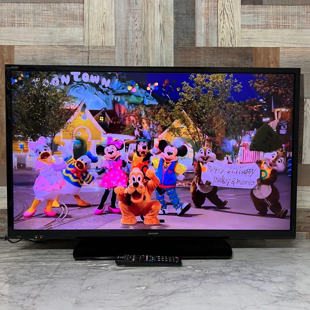 即日受渡❣️全国送料込シャープ40型液晶テレビ 外付けHDD 裏番組録画対応