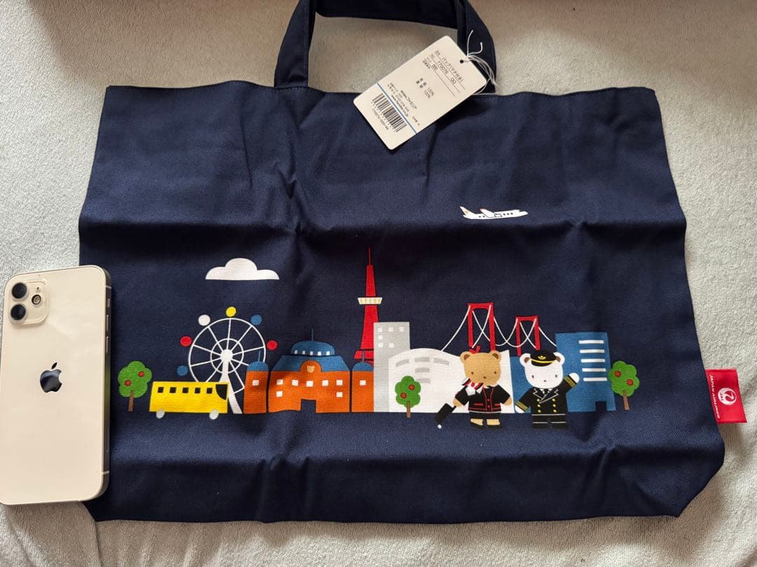 ファミリア familiar JAL マチつき　トートバッグ　機内販売限定