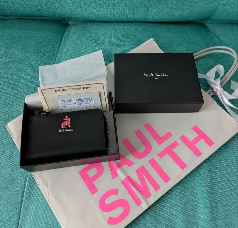 Paul Smith ブラック レザー キーケース