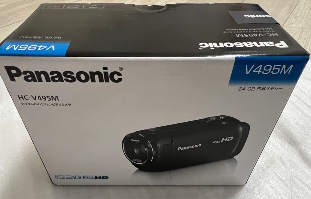 ★新品　パナソニック HC-V495M-K デジタルハイビジョンビデオカメラ