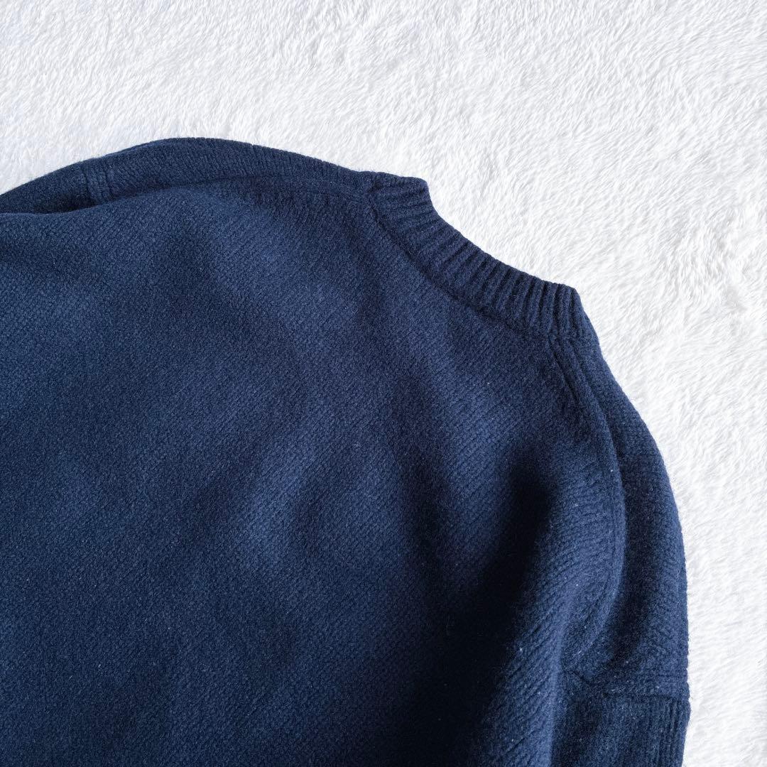 GALERIE VIE 完売品 クルーネックプルオーバー ニット S ネイビー