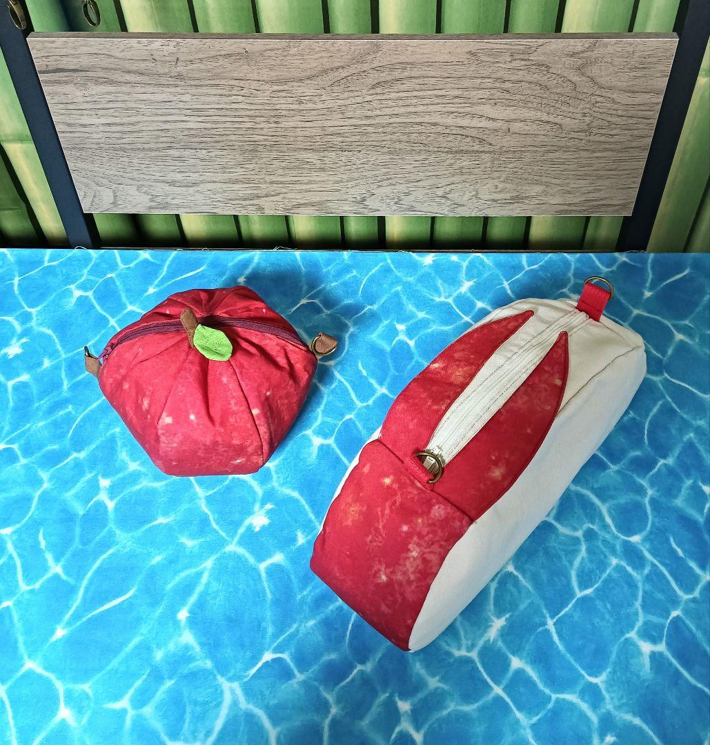 もんちゃんです　りんごバッグ　ウサギりんごバッグ　餃子バッグ