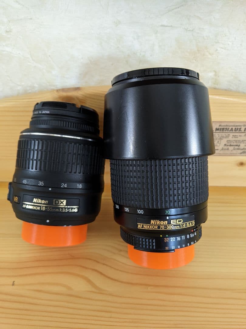 ニコンデジカメ交換レンズ２個セット(標準＋望遠レンズ)