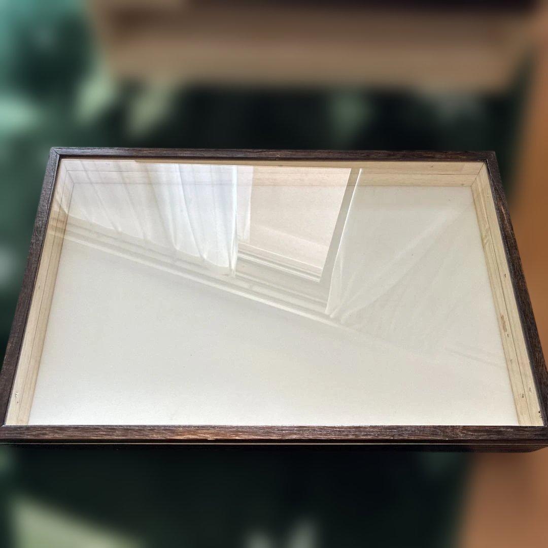 蝶番で開閉可能タイプ　標本箱　2個　＆　標本箱収納ケース　バラ売り可