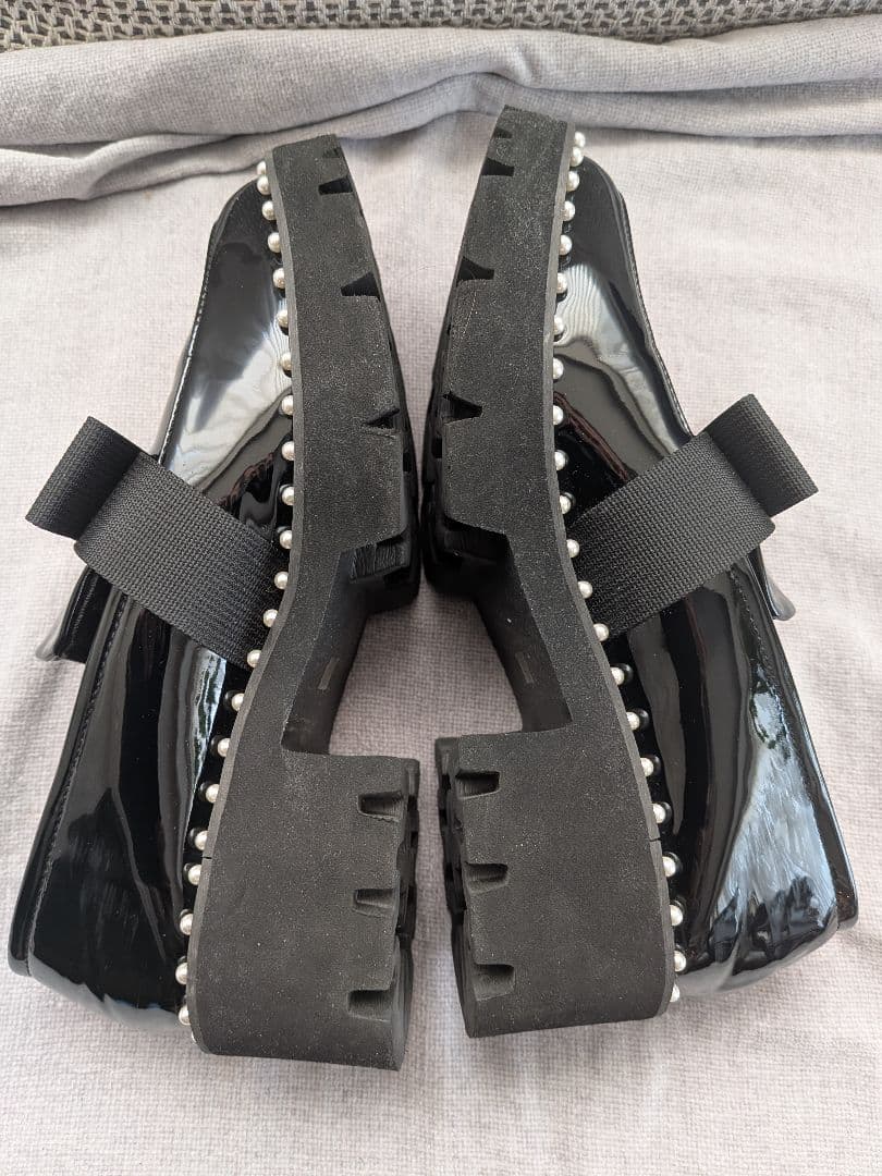 アキロン×Donobanコラボ パールリボンローファーM