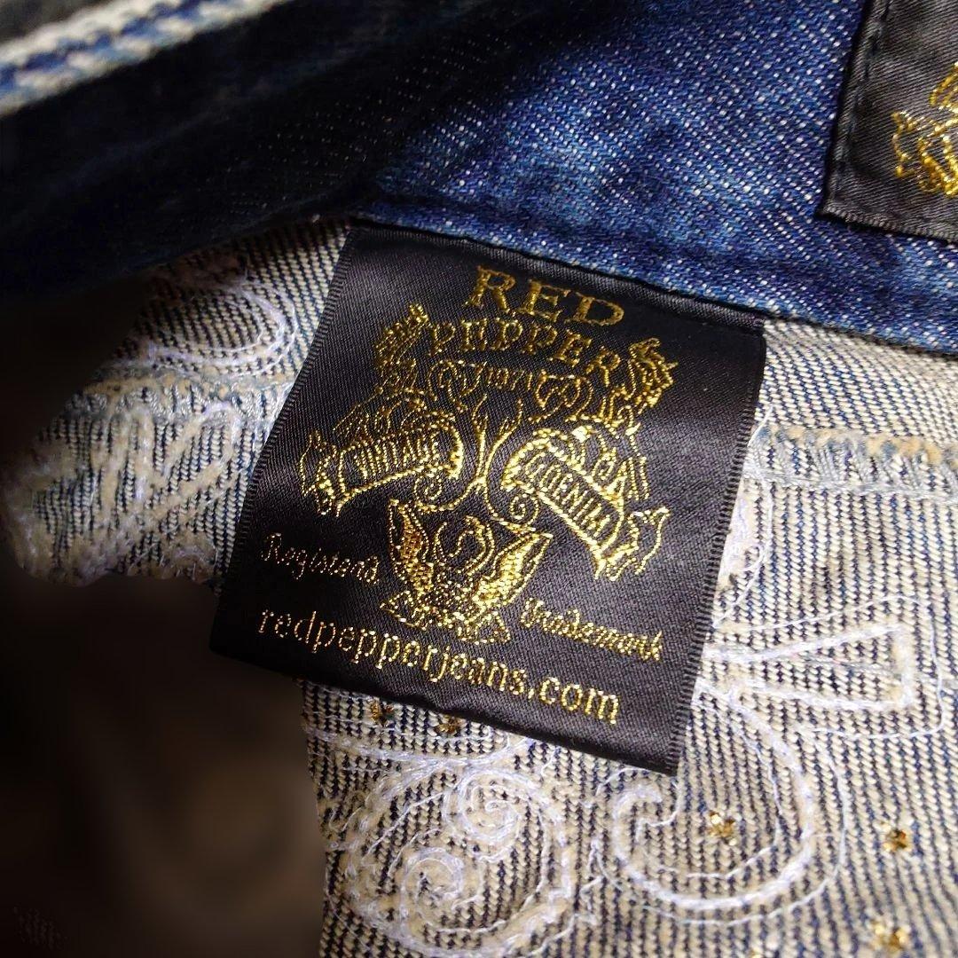 REDPEPPER　ブーツカット デニム　y2k 豹柄　新品同様！超希少　27