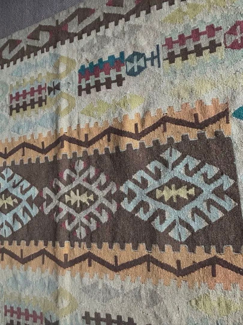 ヴィンテージ キリム　大判　手織り