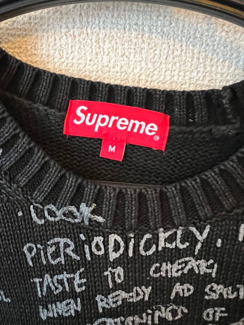 や*と様 supreme 23ss Gonz Poems Sweater M