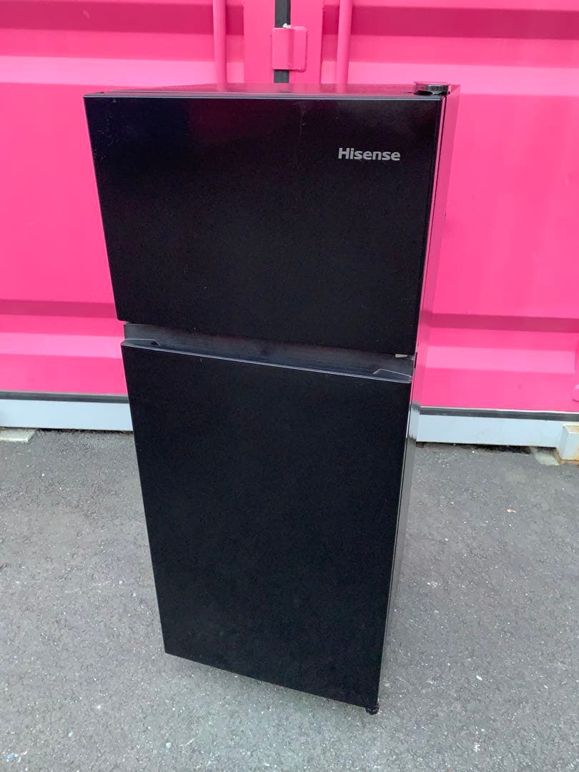 送料設置無料／2023年Hisense 冷蔵庫 黒＆アイリスオーヤマ全自動洗濯機