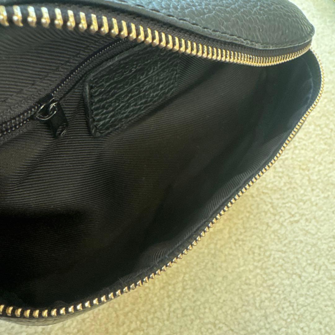 ELIE BEAUMONT エリー・ビューモント ブラックレザー ボディバッグ