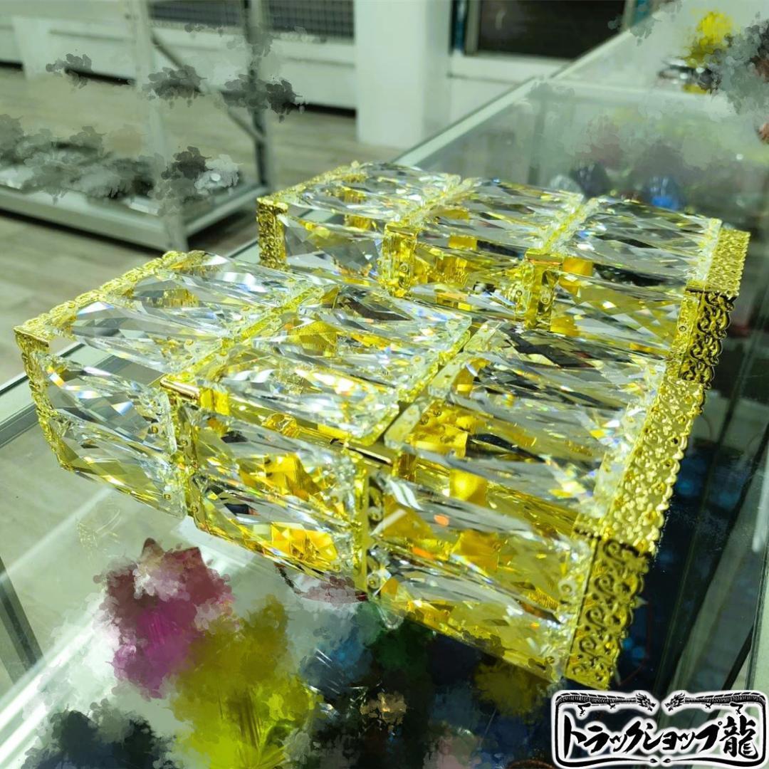 壁掛け シャンデリア２個セット金メッキ デコトラ車内照明金華山C0608S