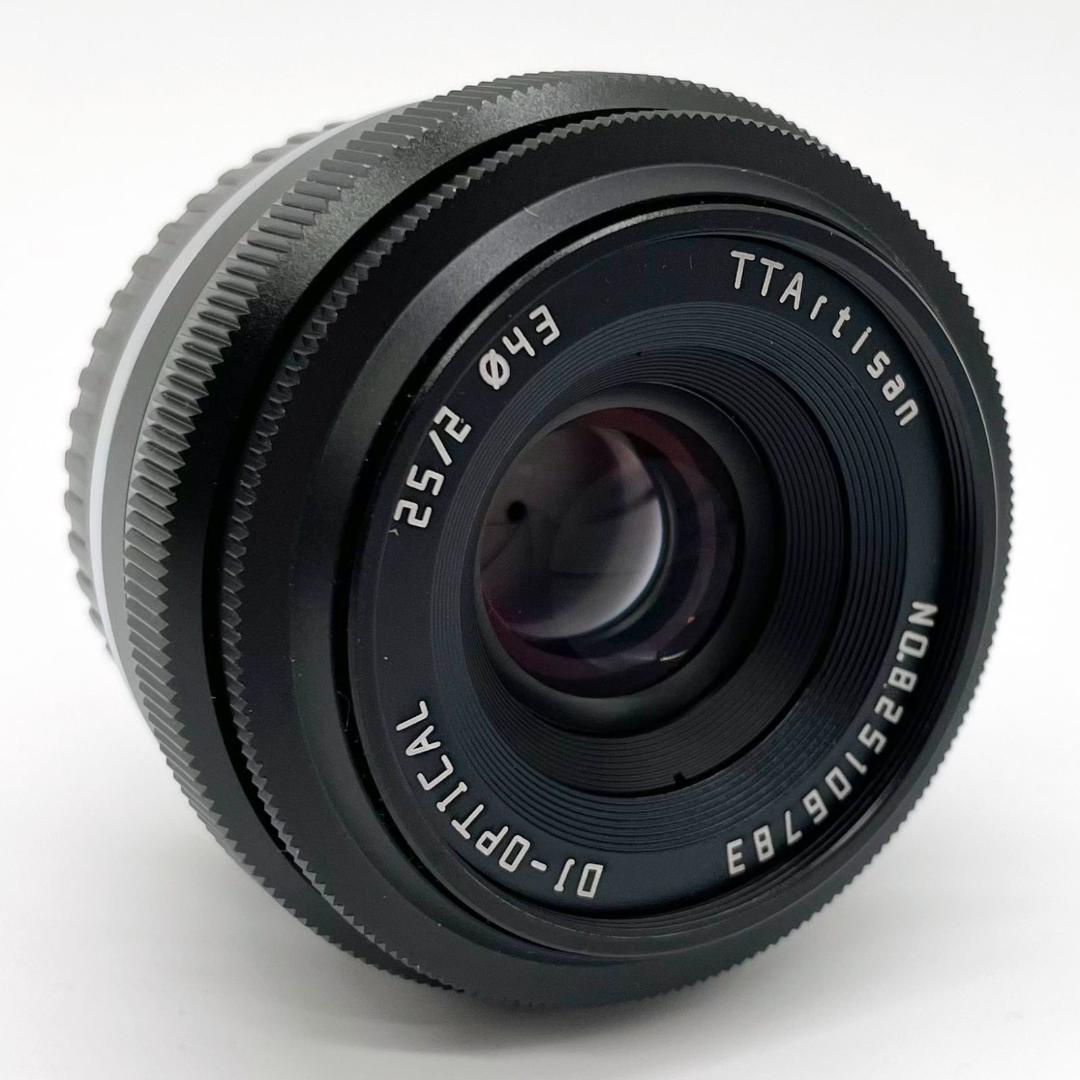 ■銘匠光学 TTArtisan 25mm f/2 C フジフイルムX用 ブラック