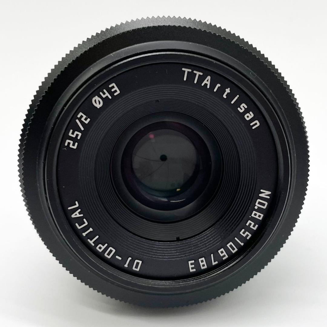■銘匠光学 TTArtisan 25mm f/2 C フジフイルムX用 ブラック