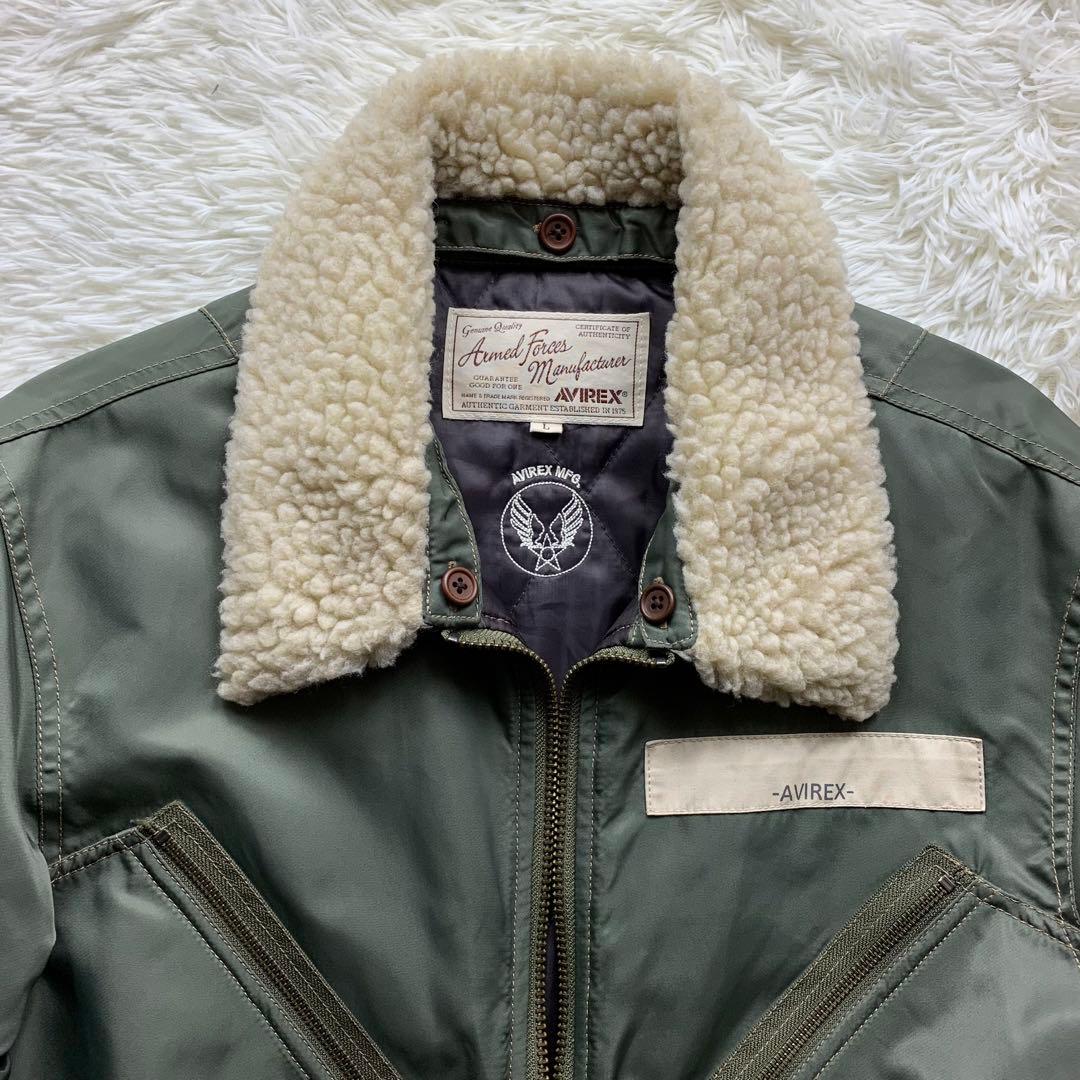 た*コ様 美品■AVIREX オールインワン　つなぎ　カーキ　L