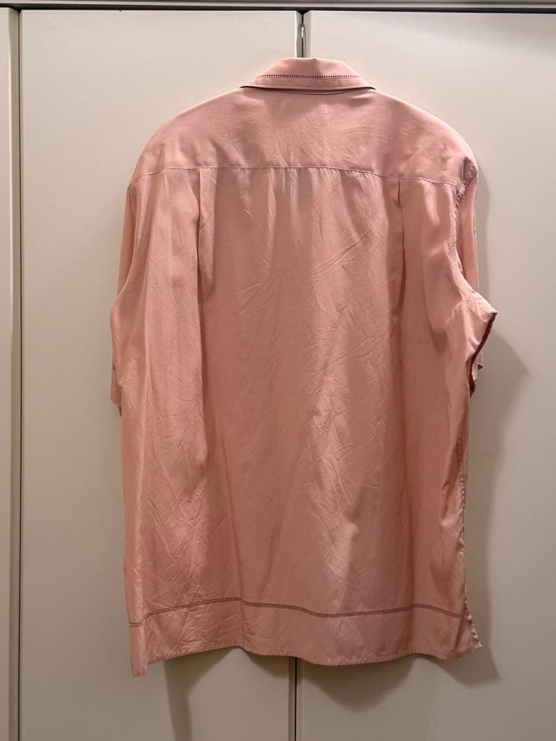 トップス YOKE EMBROIDAREY OPEN COLLAR SHIRT