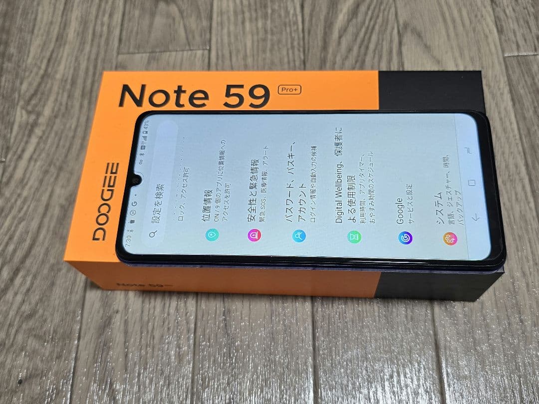 DOOGEE Note 59 Pro＋　　RAM12GB ROM 512GB